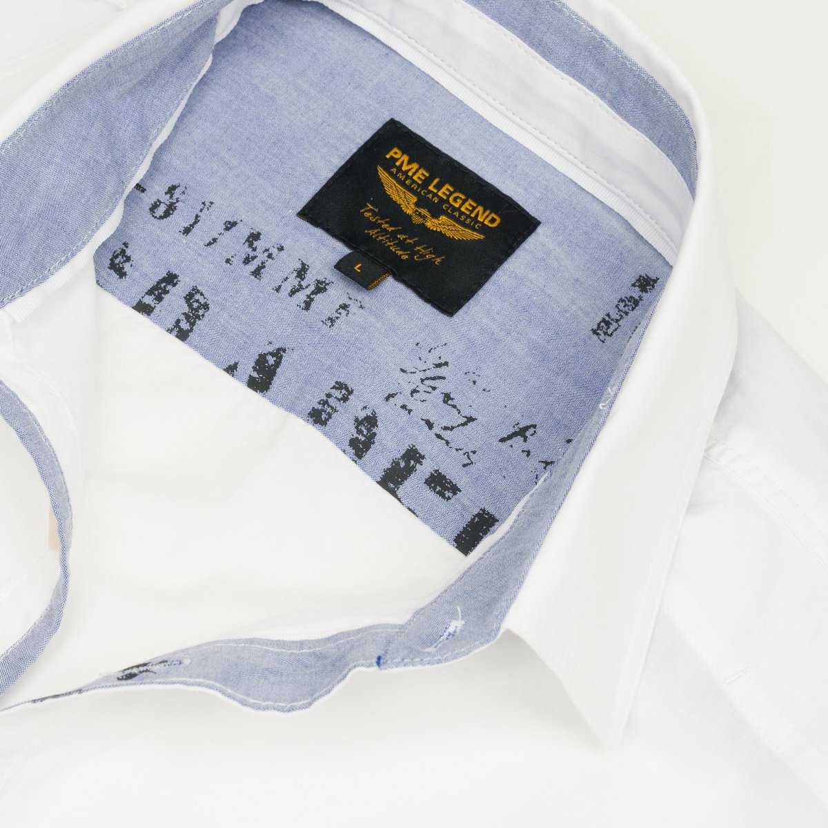bol.com | PME Legend - Heren Overhemden Longsleeve Shirt White - Wit - Maat  M