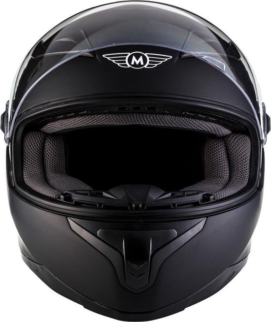 MOTO • MATT BLACK • L • Helm - Motorhelm - Integraalhelm - Scooterhelm -  Motor -... | bol.com