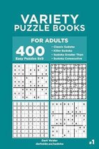 Variety Puzzle Books for Adults - 400 Easy Puzzles 9x9