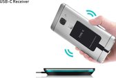 DrPhone Wireless Charging Receiver - Draadloos Ontvanger met Type C - USB-C Aansluiting - Smartphone Draadloos Opladen