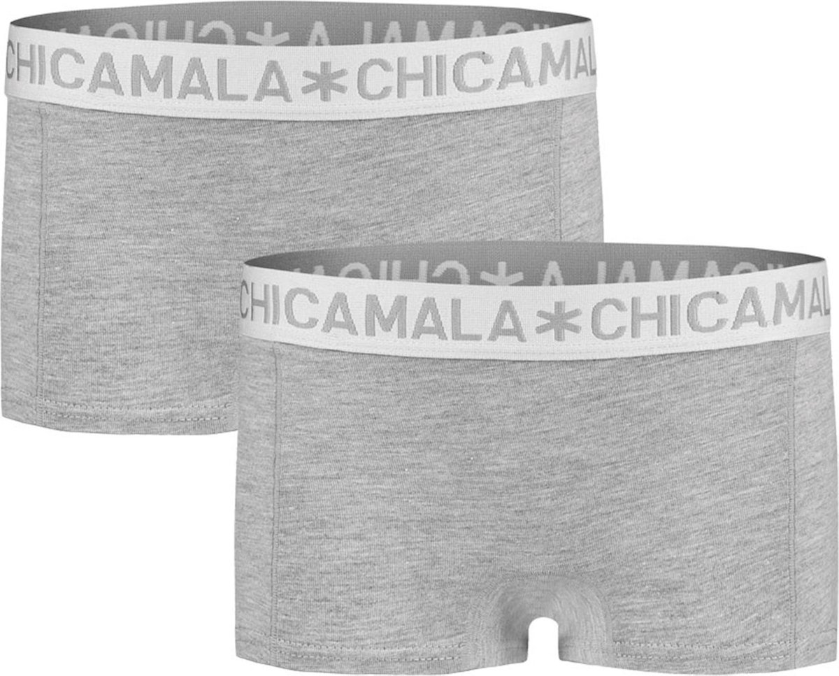 Muchachomalo Meisjes ondergoed Muchachomalo GIRLS BOXER 2-PACK grijs 158/164
