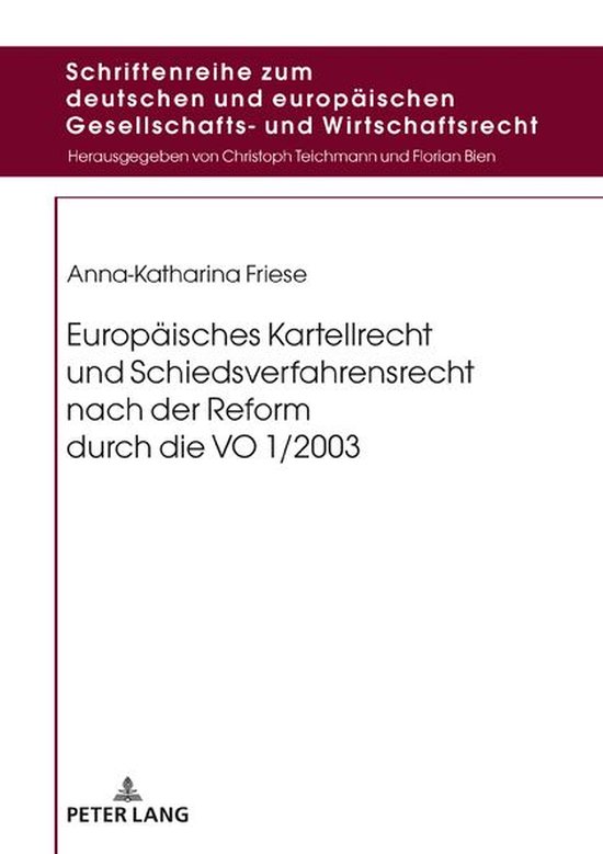 Schriftenreihe zum deutschen und europaeischen Gesellschafts ... - cover