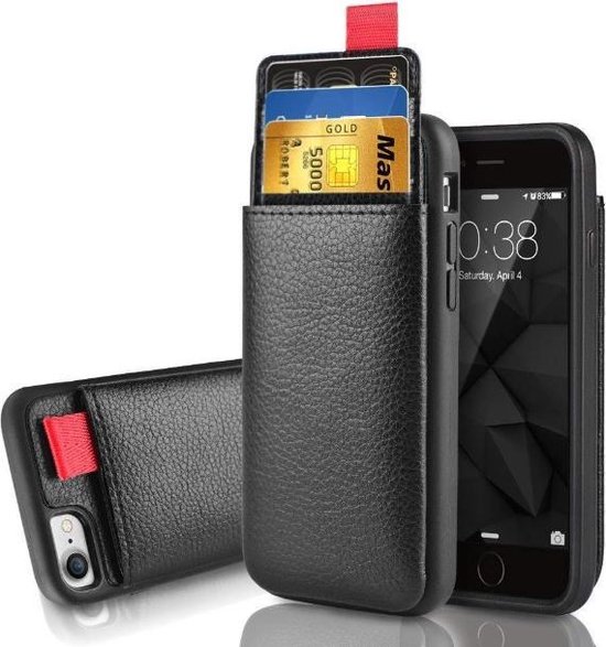 details koffer uitblinken Card Case voor Apple iPhone 8 Plus | iPhone 7 Plus | PU Leren Back Cover |  Luxe... | bol.com