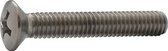 Elcee Metaalschroef RVS lenskop phillips M6 x 10mm