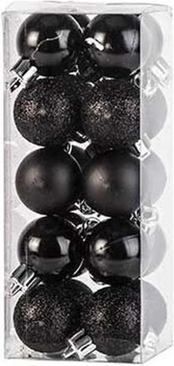 een beetje Hover Manie Cosy&Trendy kerstballen - 20 stuks - 3cm - kunststof | bol.com