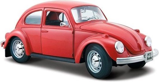Geduld gelijkheid Begunstigde Speelgoed modelauto Volkswagen Kever rood 1:24 | bol.com
