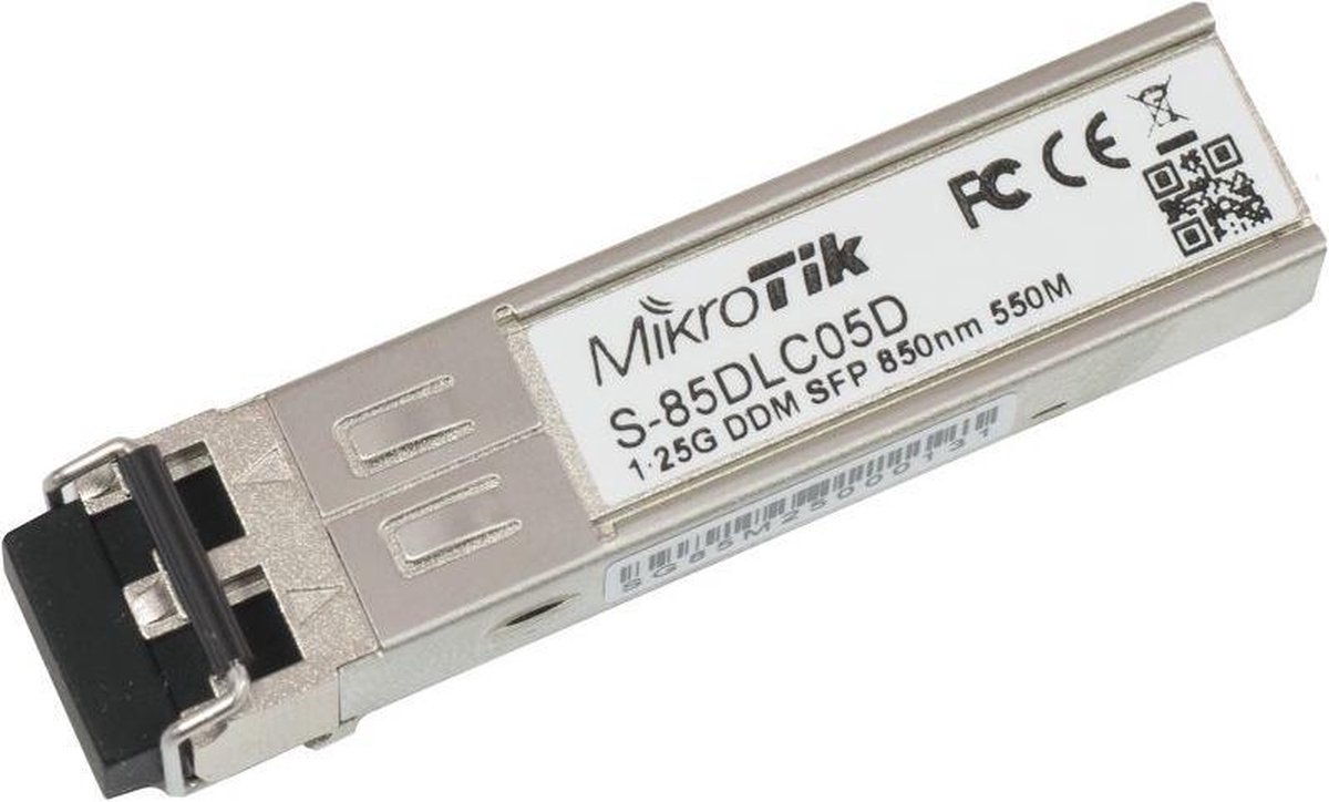 Mikrotik S-85DLC05D netwerk transceiver module 1250 Mbit/s SFP 850 nm