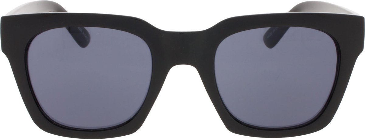 Icon Eyewear Zonnebril NOVA - Glanzend zwart montuur - Grijze glazen