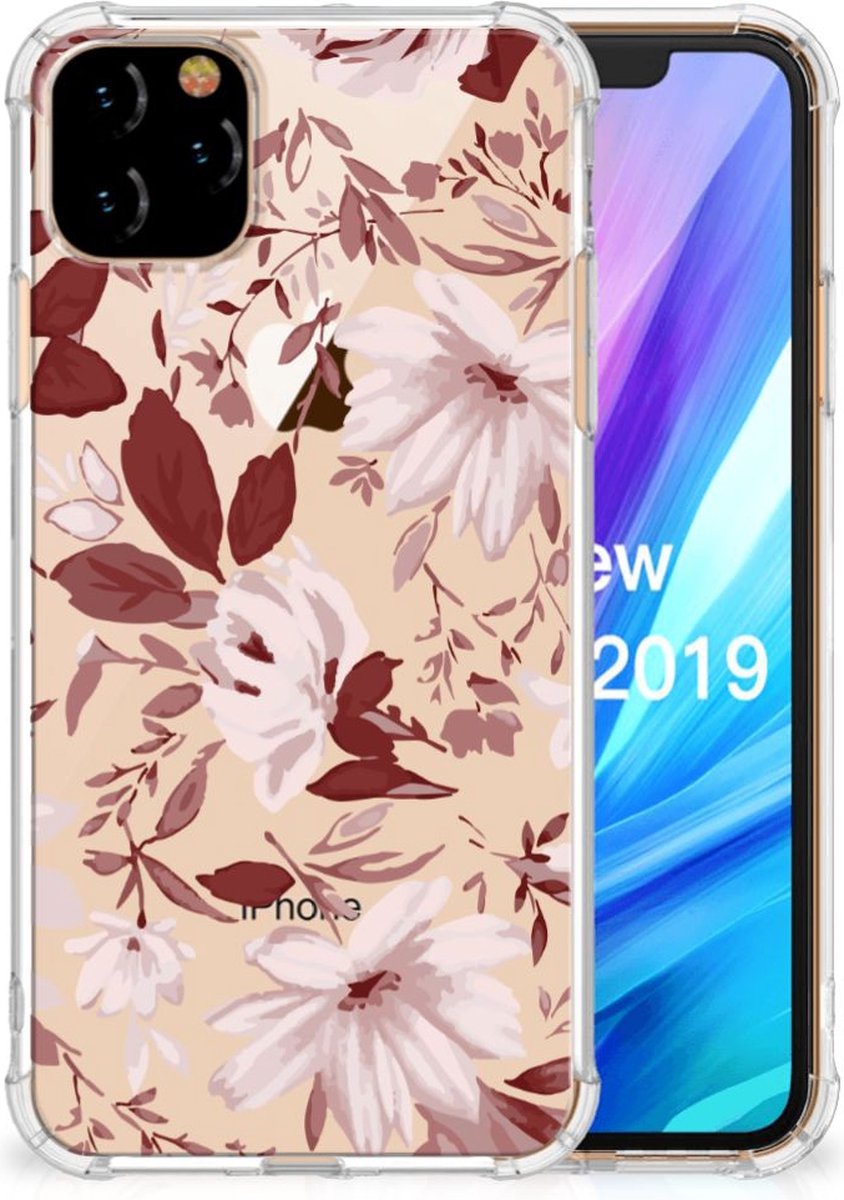 Back Cover Apple iPhone 11 Pro Max Watercolor Flowers