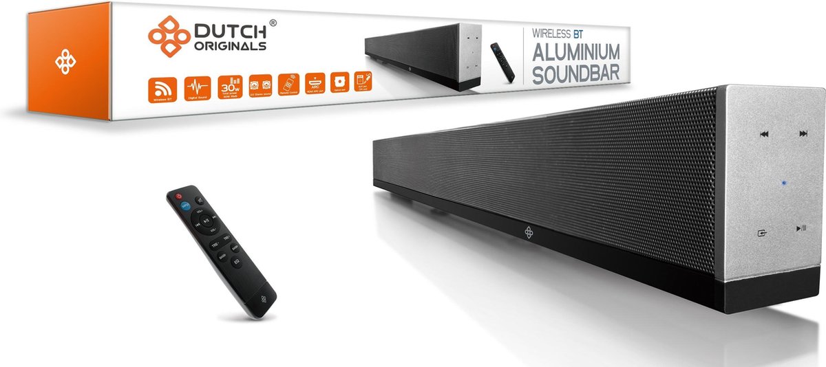 Bluetooth Soundbar | Draadloze Verbinding | Aluminium | 90 cm breed |  Incl.... | bol.com