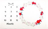 Foto deken - bloemen | Kraamcadeau | Groei Baby | Kidzstore.eu