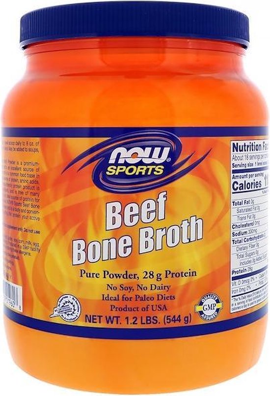 Beef Bone Broth (544 gram) Now Foods
