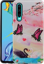 Vlinder Design Hardcase Backcover - Hoesje Geschikt voor Huawei P30