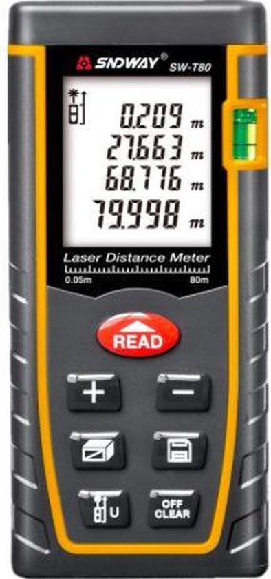 Digitale Laser Afstandsmeter – Tot 80 meter bereik | bol.com