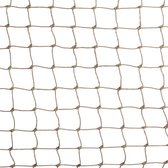 Vogelnet 5 x 5 meter zandkleur(maaswijdte: 19mm)
