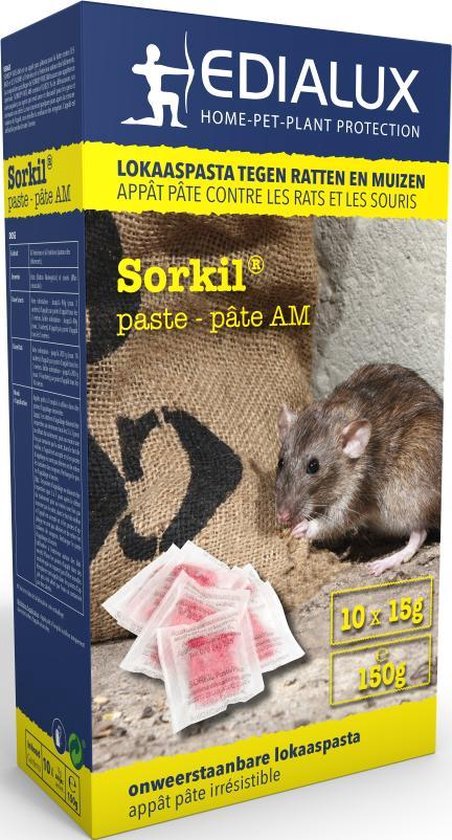Appâts empoisonnés pour souris et rats - 150 gr