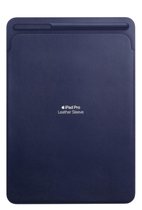 Apple Tablet Hoes Geschikt voor iPad Pro 10.5 (2017) / iPad Air 10.5 (2019) / Apple iPad 8 (2020) 8e generatie / Apple iPad 7 (2019) 7e generatie / Apple iPad 9 (2021) 9e generatie - Apple Leather Sleeve tablet - Donkerblauw /Midnight Blue