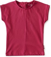 Little Label - baby top meisjes - cerise - maat: 92 - bio-katoen