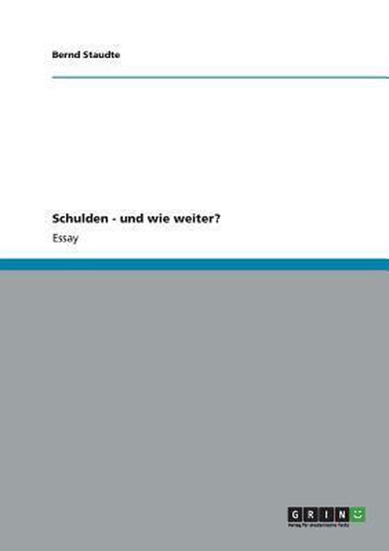 Schulden - Und Wie Weiter? - cover