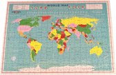 Rex London Puzzel World Map Multi colour