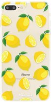 FOONCASE iPhone 7 Plus hoesje TPU Soft Case - Back Cover - Lemons / Citroen / Citroentjes