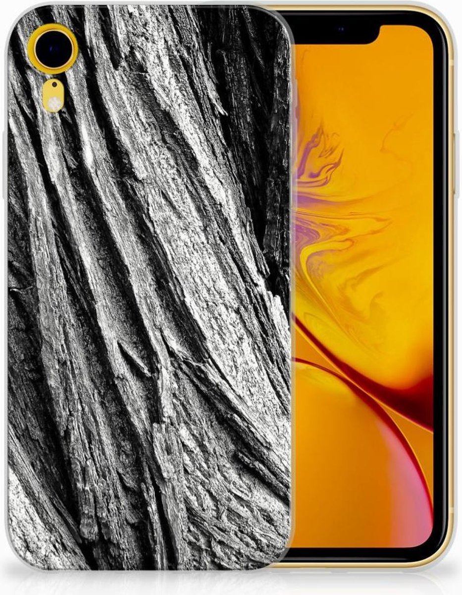 Bumper Hoesje Apple iPhone Xr Boomschors Grijs
