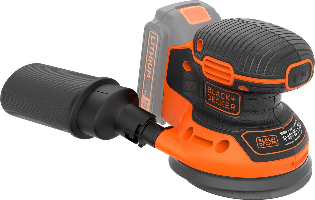 BLACK+DECKER 18V excentrische Schuurm. zonder accu en lader - BDCROS18N-XJ – foto 5