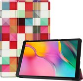 Samsung Galaxy Tab A 10.1 (2019) Hoesje Book Case Hoes Cover - Blocks