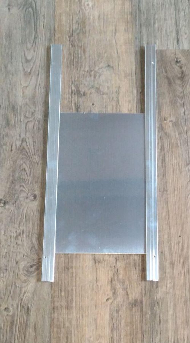 Aluminium kippenluik small
