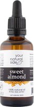 Your Natural Side Sweet Almond Organic Oil, (Unrefined) 50ml. Pipette