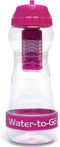 WatertoGo Drinkfles Waterfles met Filter - 50cl – Roze – BPA Vrij