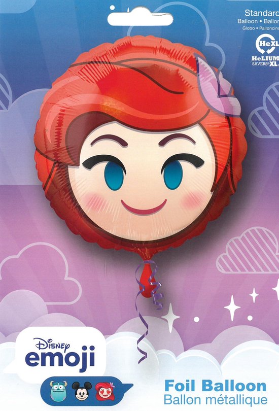Amscan Ariel Emoji Folienballon – Bunt, Lustig, Ideal Für Kinderpartys & Dekoration