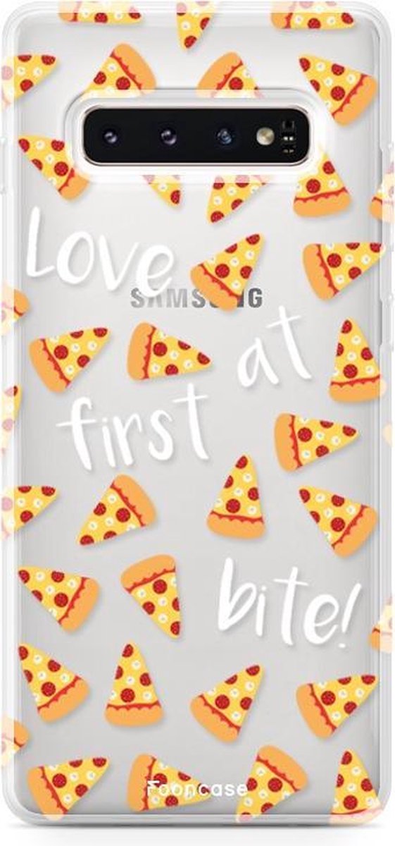 Samsung Galaxy S10 Plus hoesje TPU Soft Case - Back Cover - Pizza