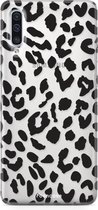Fooncase Hoesje Geschikt voor Samsung Galaxy A50 - Shockproof Case - Back Cover / Soft Case - Luipaard / Leopard print