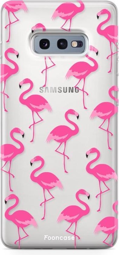 Samsung Galaxy S10e hoesje TPU Soft Case - Back Cover - Flamingo