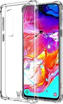 Samsung Galaxy A70 Hoesje - Anti Shock Proof Siliconen Back Cover Case Hoes Transparant