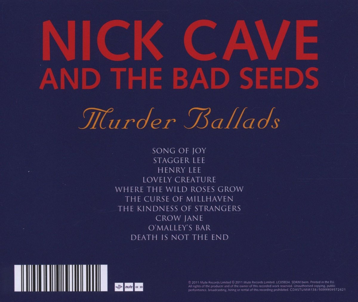 Nick Cave & The Bad Seeds Murder Ballads (2011 Remaster), Nick Cave & The Bad...
