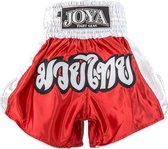 Joya Kickboxing Short 60  Sportbroek - Maat L  - Unisex - rood/wit/zwart