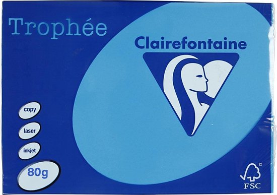 Clairefontaine Trophee Coloured Printer Paper - A4, 120gsm, Green, 250 Sheets/Ream