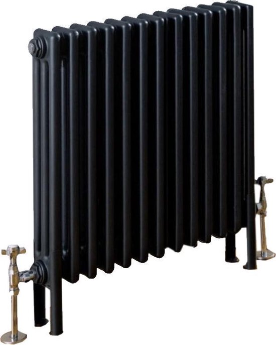 Design radiator horizontaal 3 kolom staal mat antraciet 60x60,8cm 818 watt  - Eastbrook... | bol.com