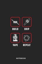 Vaporizer Vaping Art Graphic Notebook