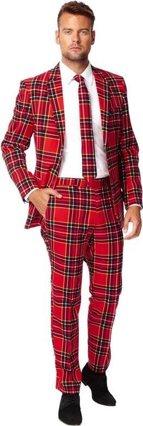 Heren kostuum The Lumberjack Schotse tartan ruit - Opposuits pak -... |  bol.com