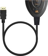 Commutateur répartiteur 4K HDMI 1.4 - 3 entrées vers 1 sortie - 4K 1080p Ultra HD - 3D - ARC - Internet haut débit 10,2 Gbit / s Indication LED + Pigtail - Noir - DigiTech® NOUVELLE VERSION 1.4B TESTÉE COMME MEILLEUR