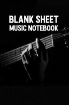 Blank Sheet Music Notebook