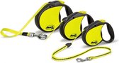 Flexi neon. koord S - Riem - 500cm - Zwart