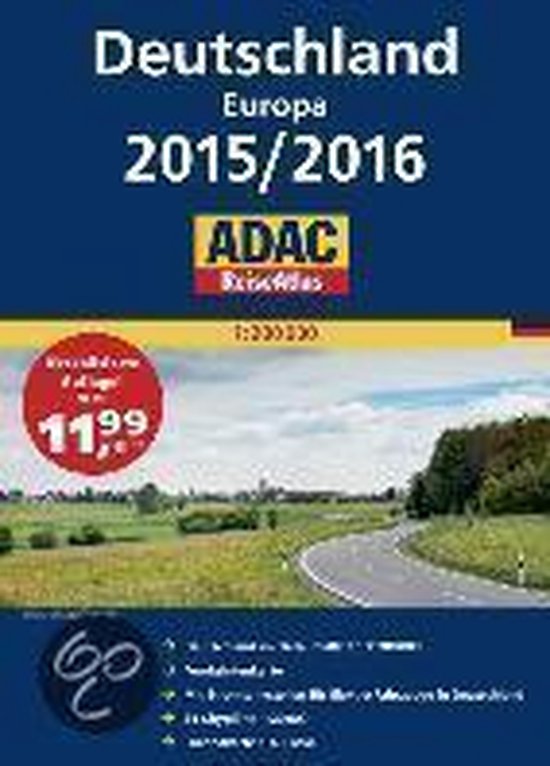 ADAC ReiseAtlas Deutschland, Europa 2015/2016 1:200 000 - cover