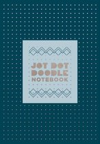 Jot Dot Doodle Notebook, Blue and Silver