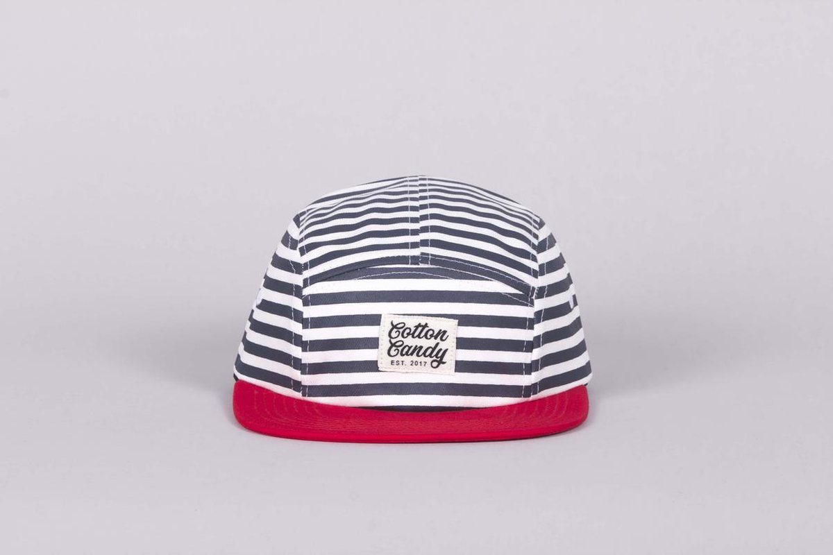 Cotton Candy - 5-panel Cap Beach Stripes Blue / Red