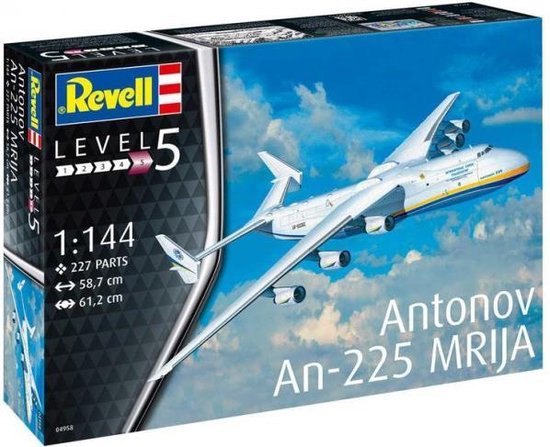 gebruik Wereldbol absorptie Revell 04958 Antonov An-225 Mrija Vliegtuig (bouwpakket) 1:144 | bol.com