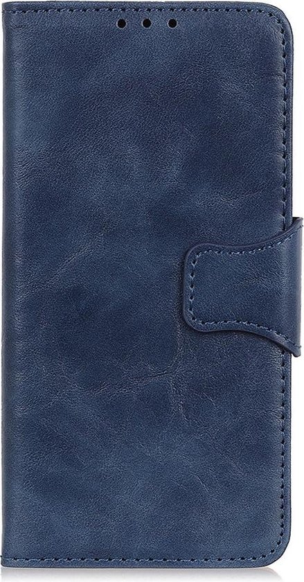 Shop4 - Geschikt voor iPhone 11 Pro Max Hoesje - Wallet Case Cabello Donker Blauw